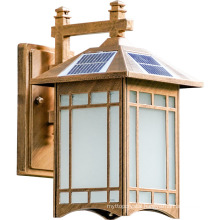 Retro Outdoor Waterproof Solar LED Courtyard Wall Light